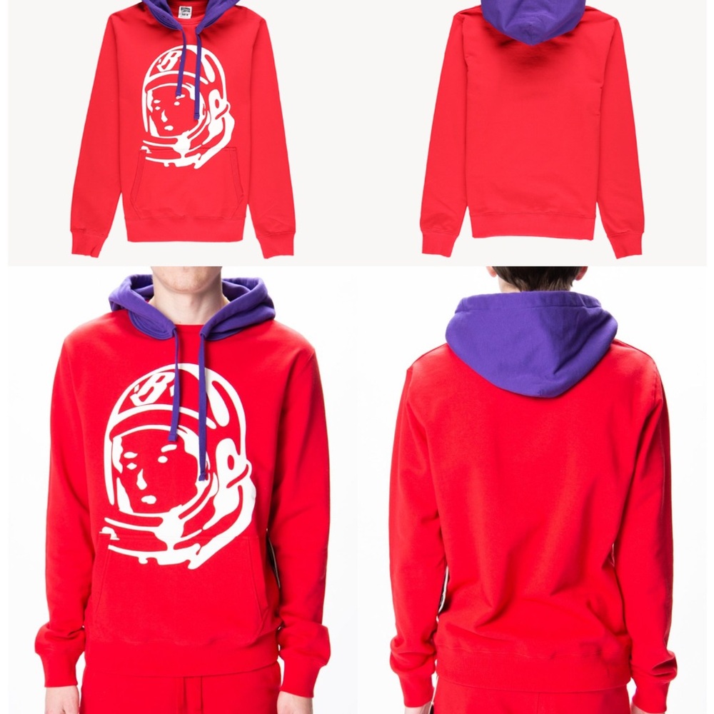 Billionaire Boys Club Red and Purple Hoodie birds of paradise S